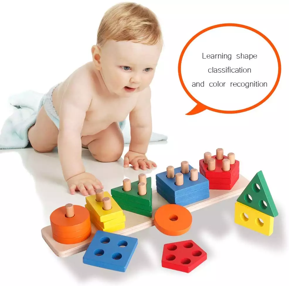 Kids Toys Building Blocks Toys Geometrical Shape Set Of Column