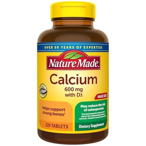 Nature Made Calcium 600mg with Vitamin D3 – 120 Tablets