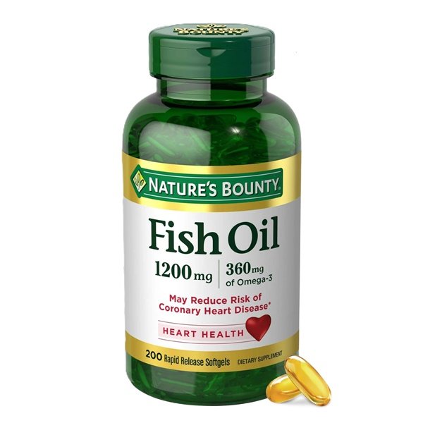 Nature's Bounty Fish Oil 1200mg – 200 Softgels