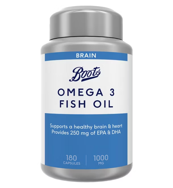Boots Omega 3 Fish Oil 1000mg – 180 Capsules UK
