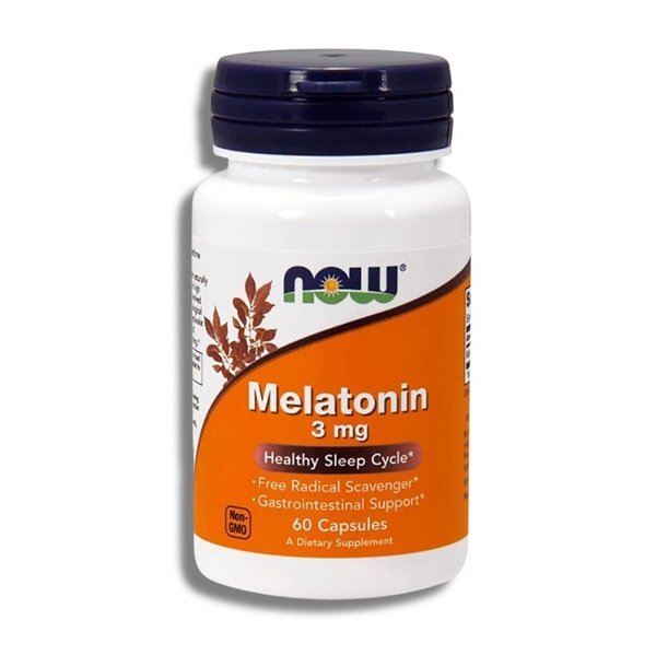 NOW Foods Melatonin 3mg – 60 Veg Capsules