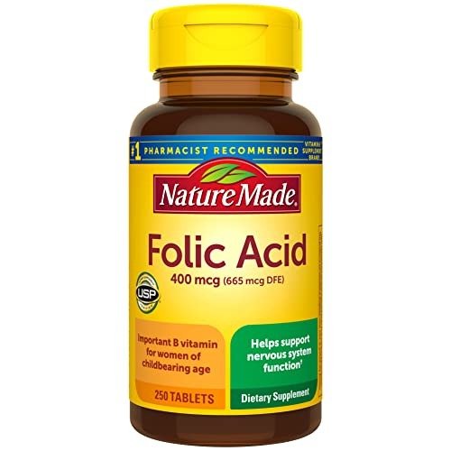 Nature Made Folic Acid 400 mcg – 250 Tablets