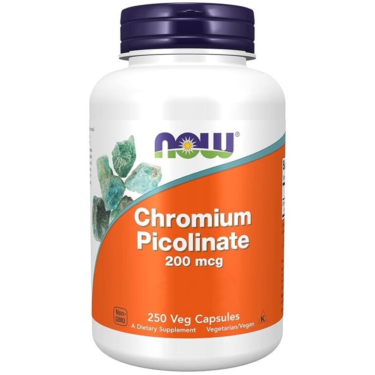 NOW Foods Chromium Picolinate 200 mcg – 250 Veg Capsules